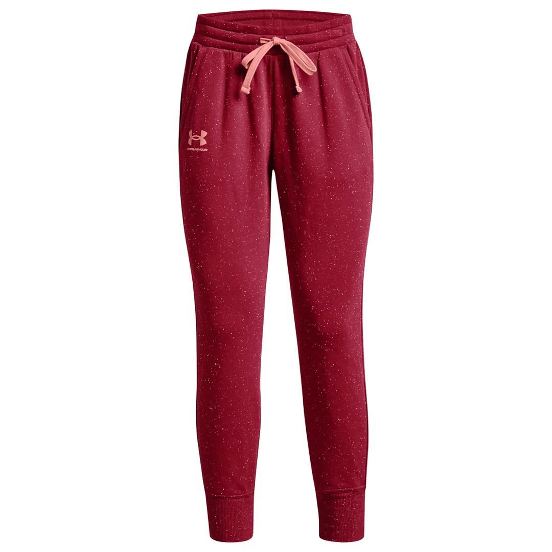 Melierte Fleece-Jogginghose mit schmalem Bein