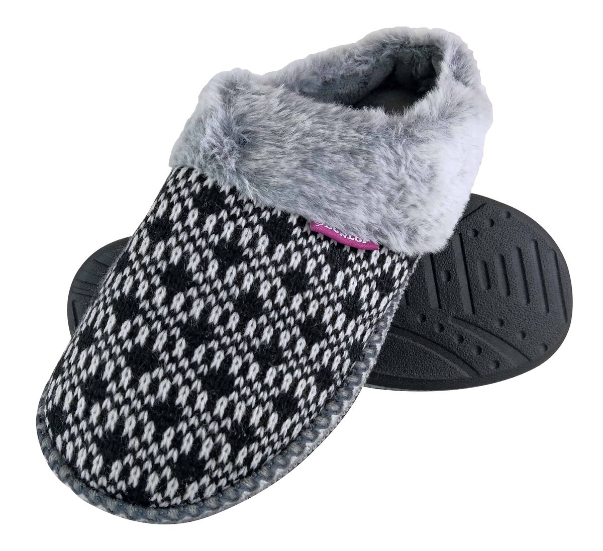 Kuschelige Strick-Mules mit Memory-Foam