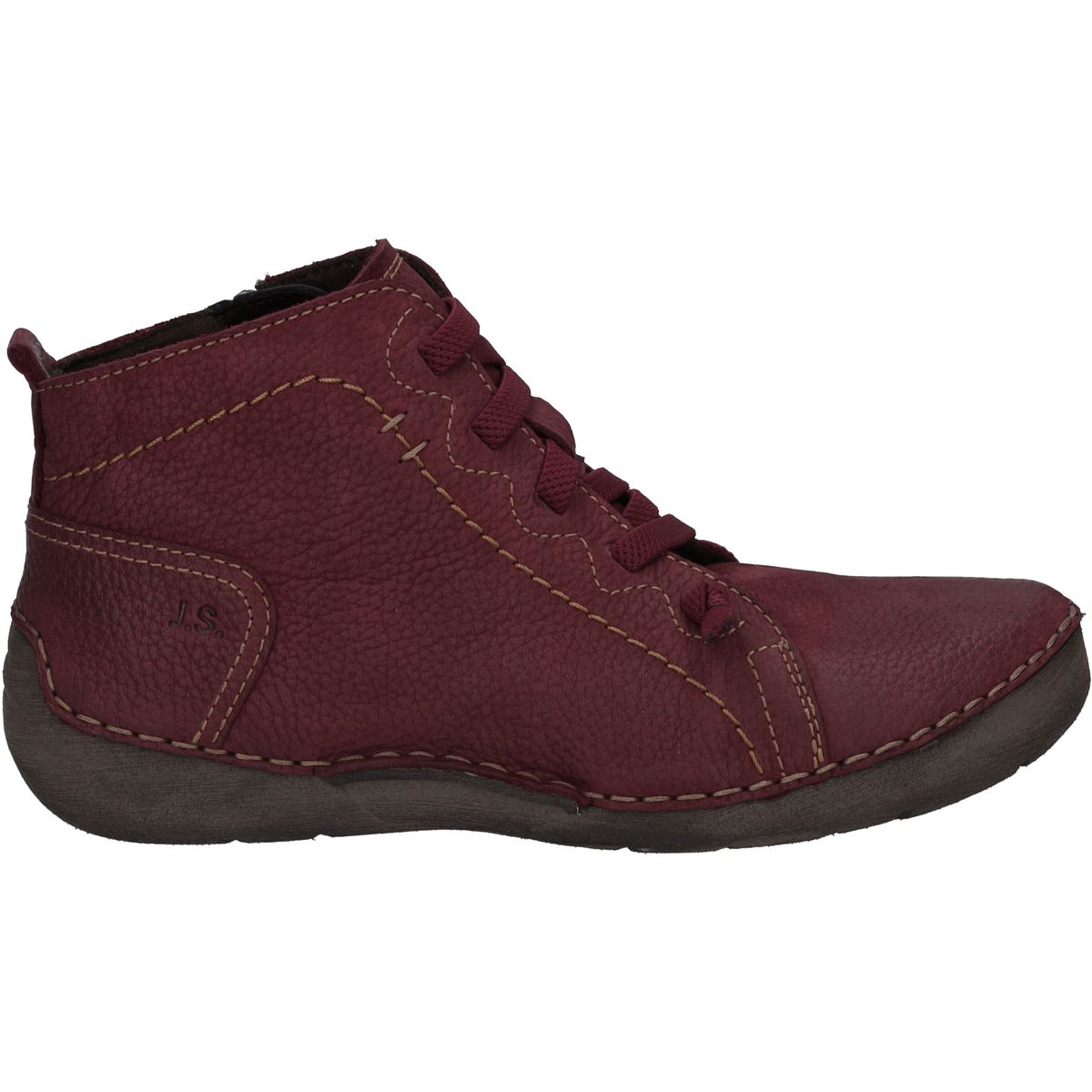 Bequeme Lederstiefeletten mit Schnürung