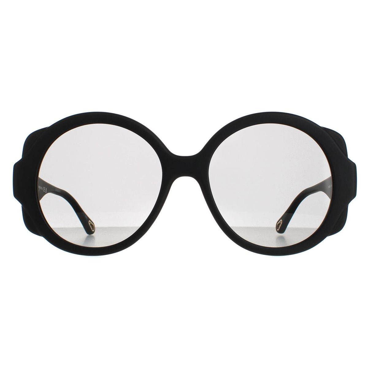Übergroße runde matte Sonnenbrille