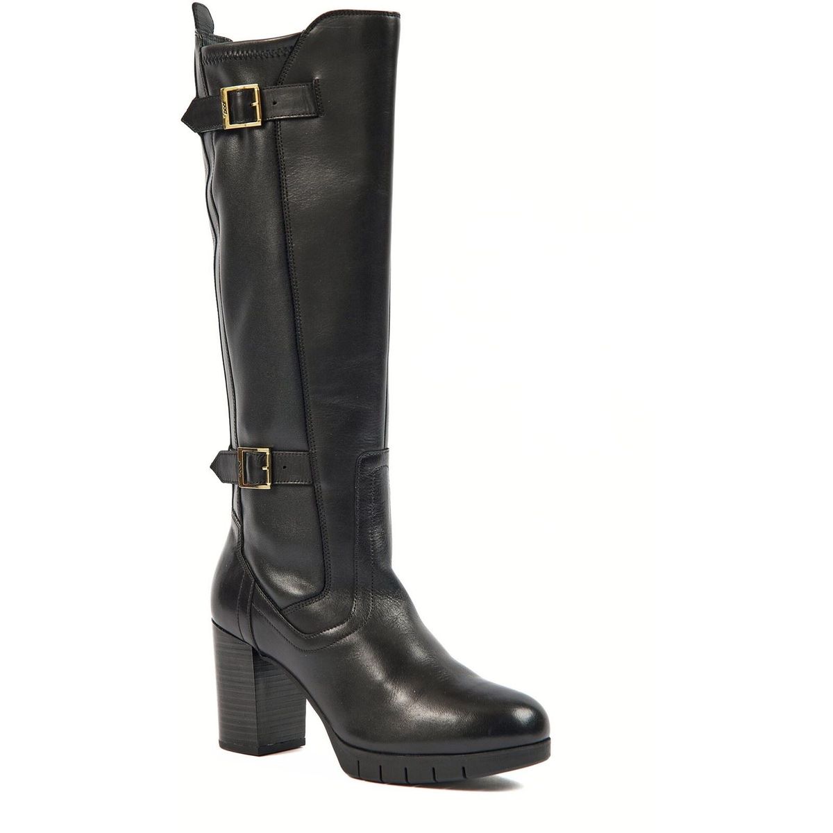Elegante kniehohe Lederstiefel