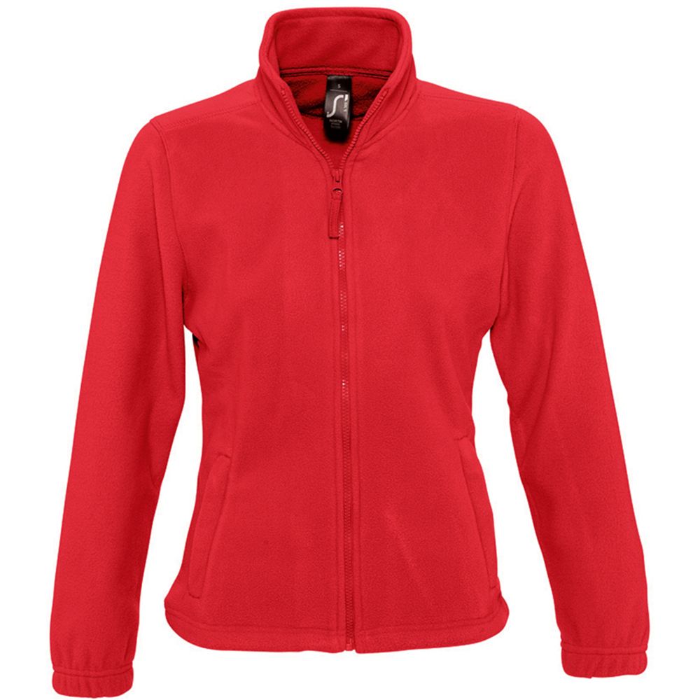 Taillierte Fleecejacke mit Stehkragen