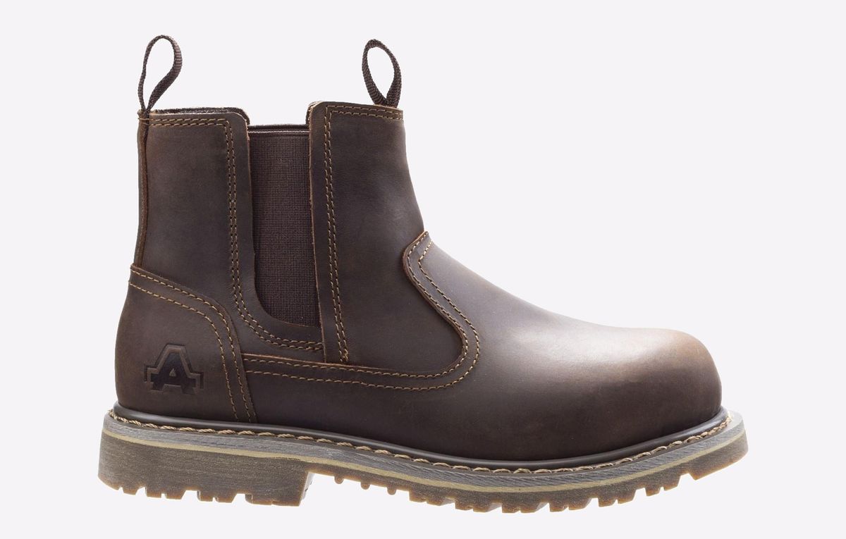 Robuste Chelsea-Sicherheitsstiefel aus Leder