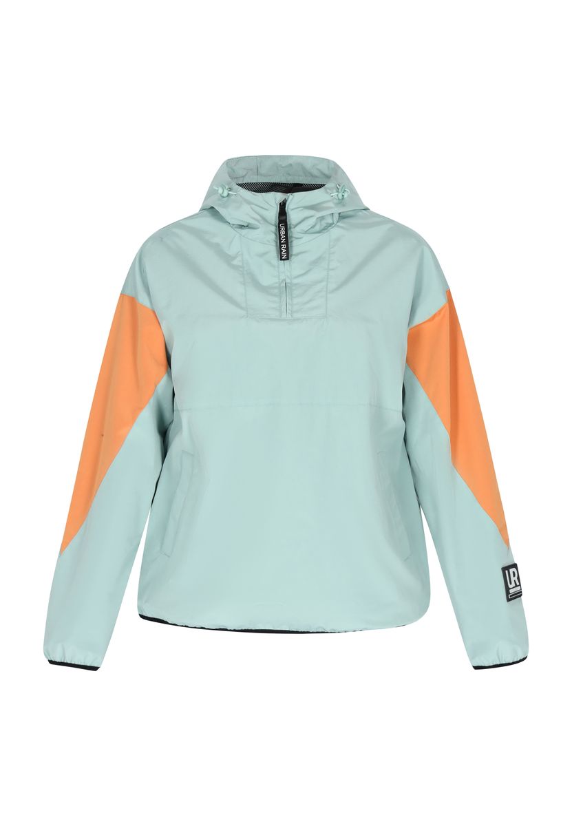 Pastellfarbener Colorblock Half-Zip Anorak