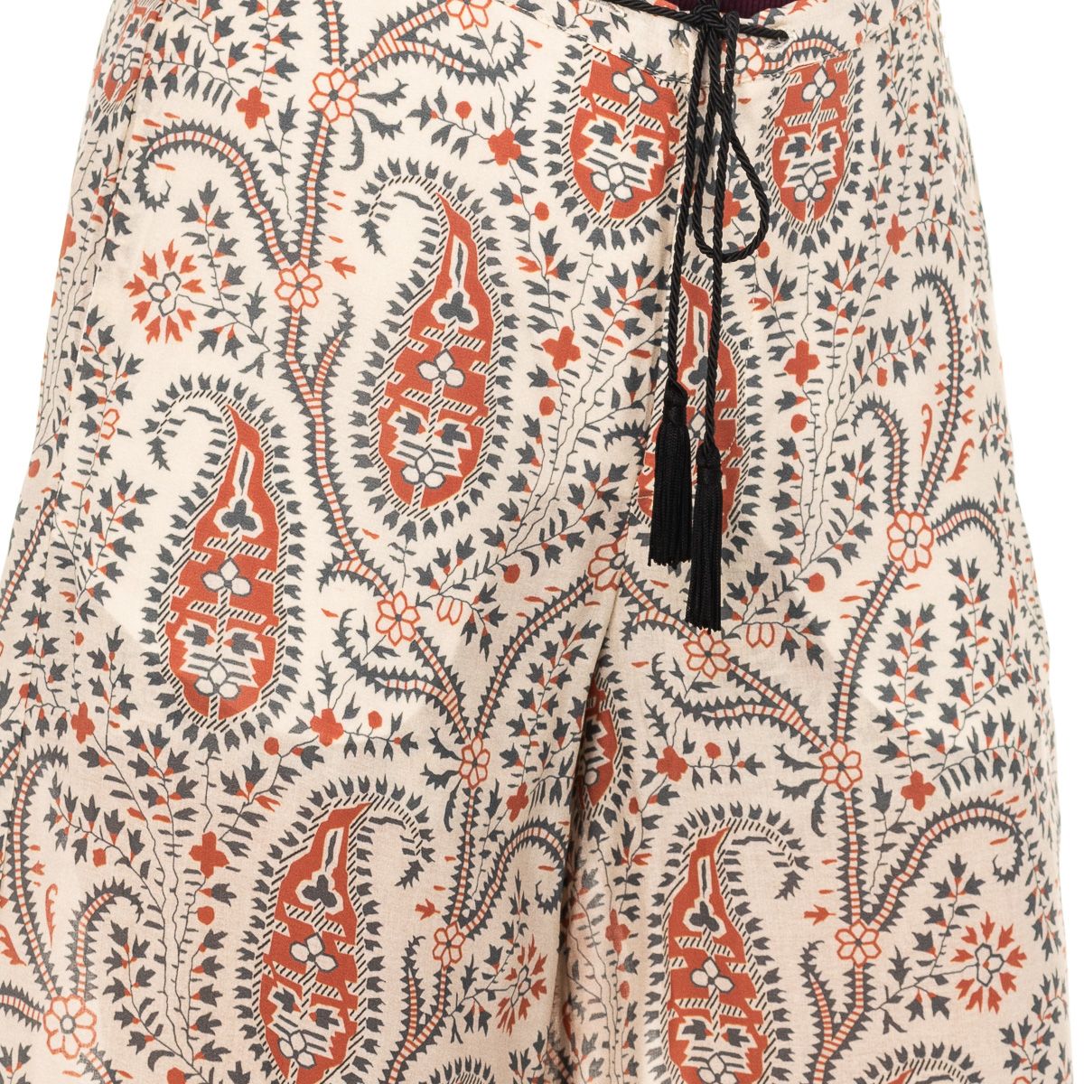 Weite Hose mit Paisley-Muster