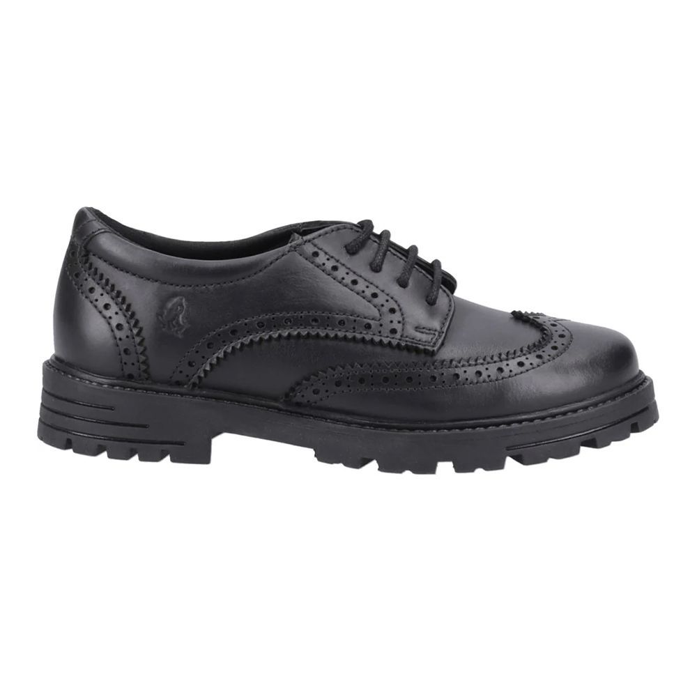 Leder-Brogues mit Chunky-Sohle