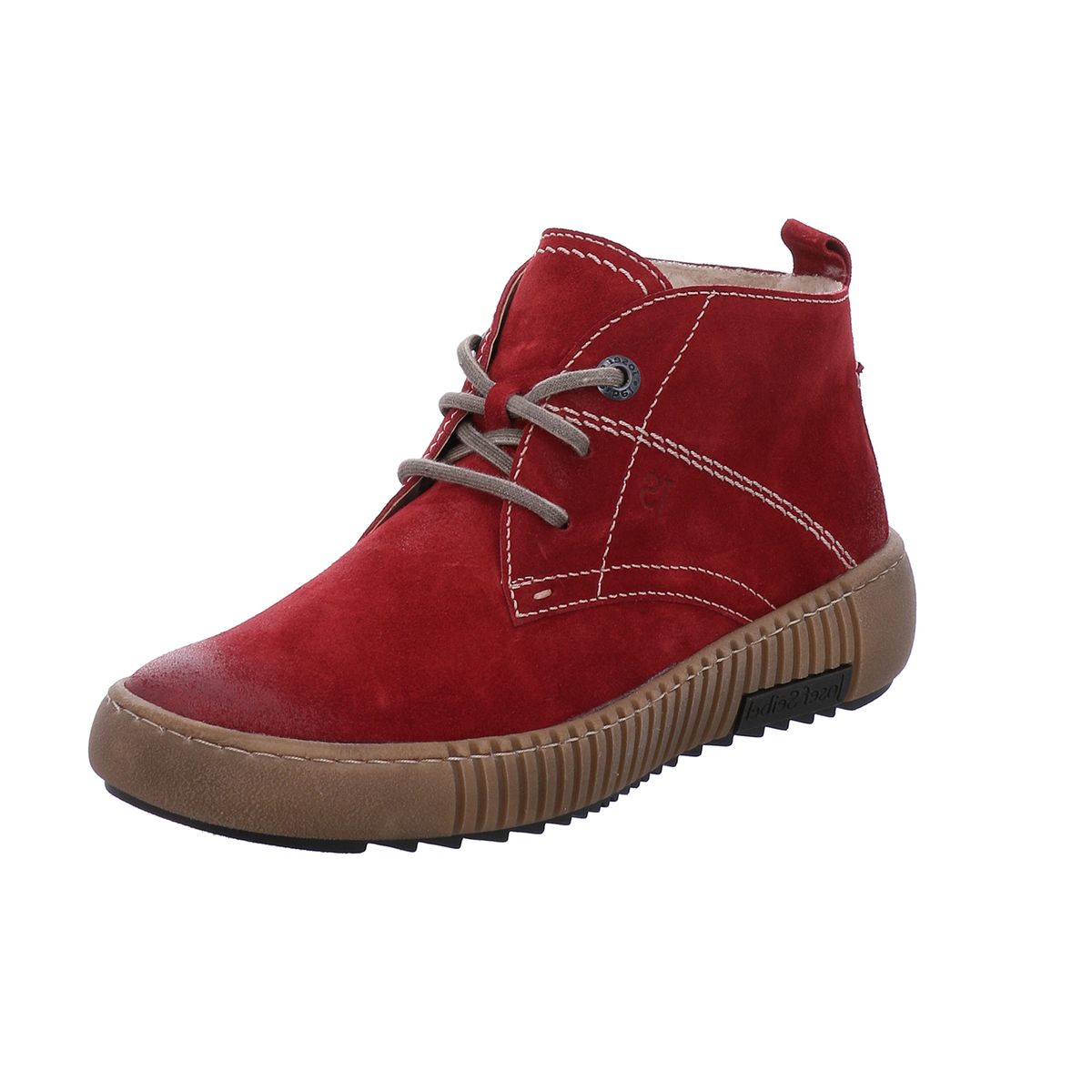 Sportliche Veloursleder-Schnürstiefeletten