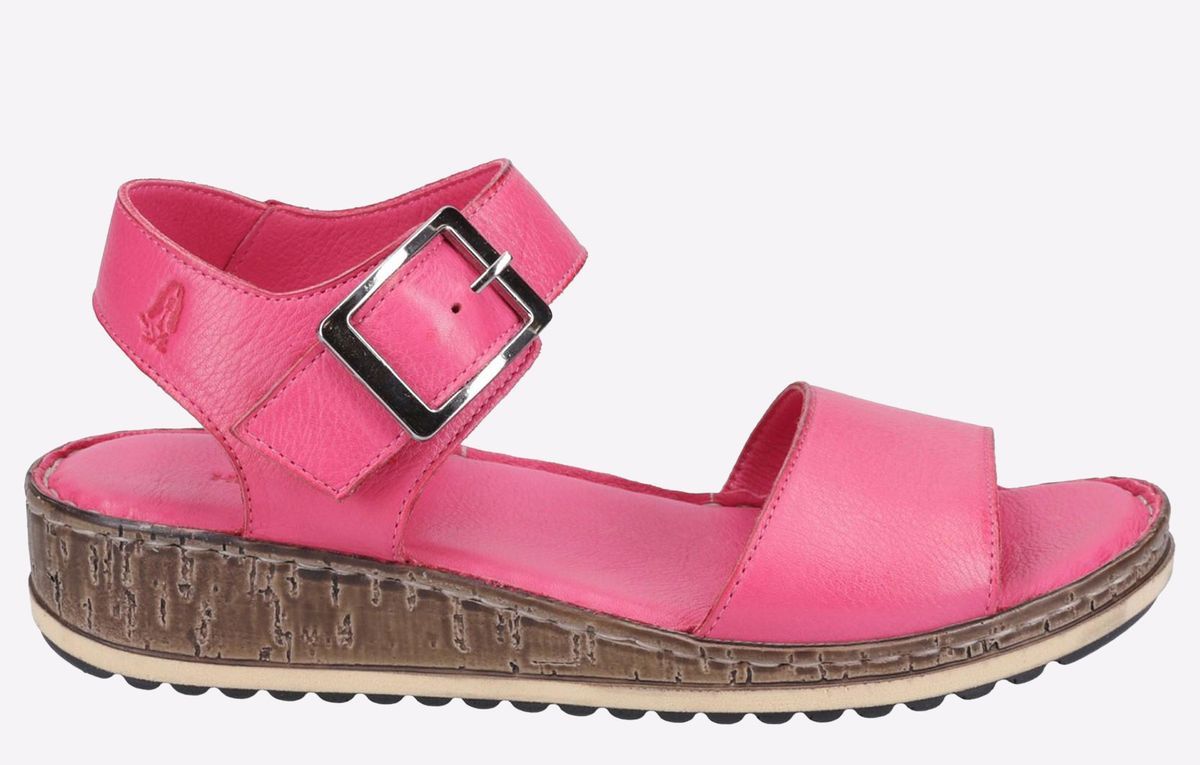 Leichte Leder-Keilsandalen