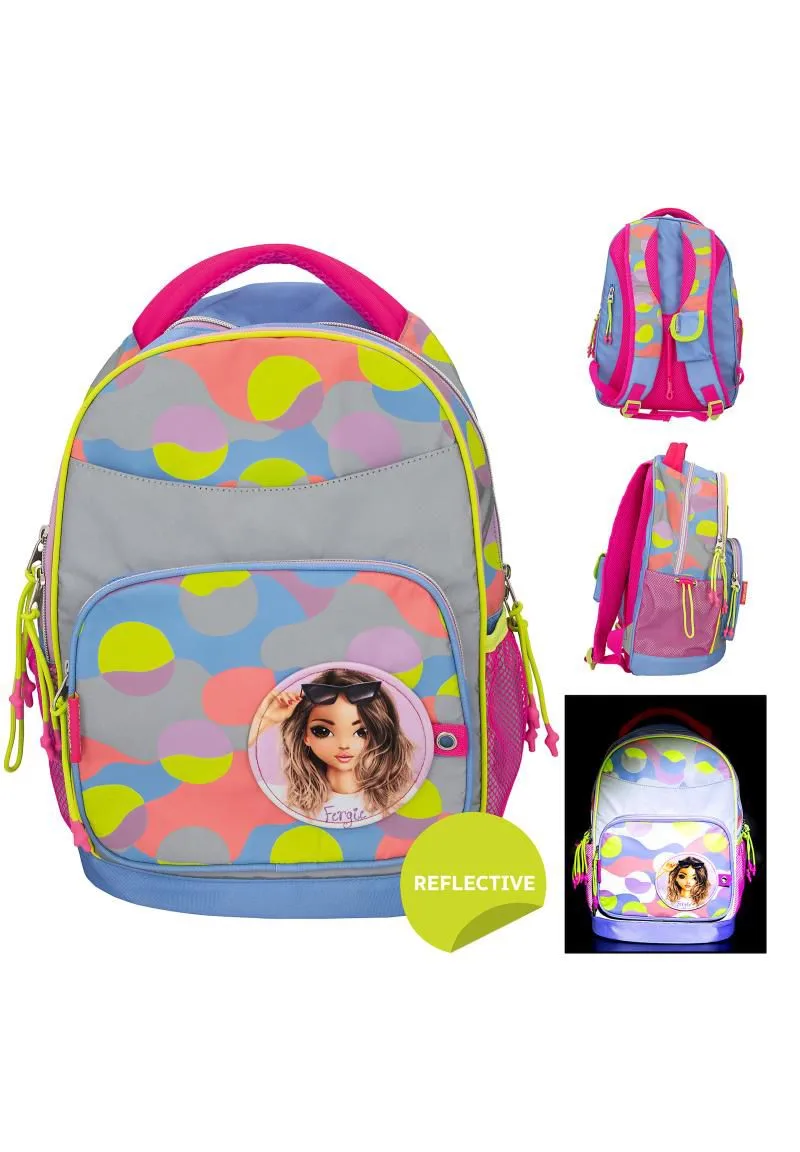 Reflektierender Rucksack mit Grafikmuster