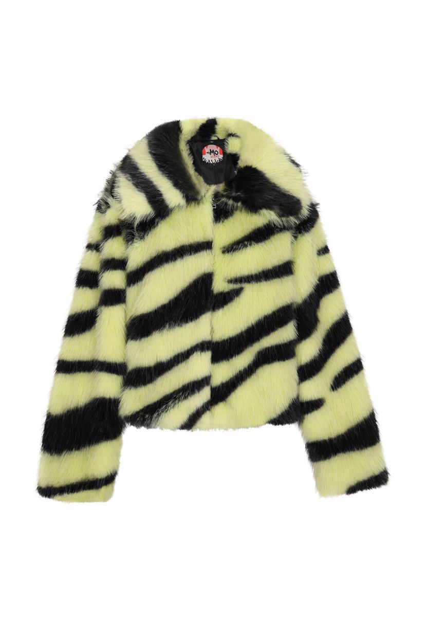 Kurzjacke in Zebra-Felloptik
