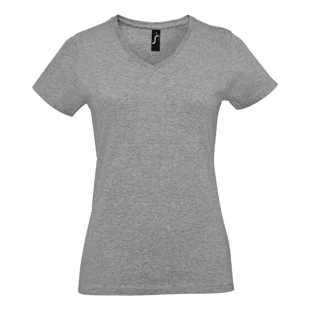 Klassisches T-Shirt mit V-Ausschnitt