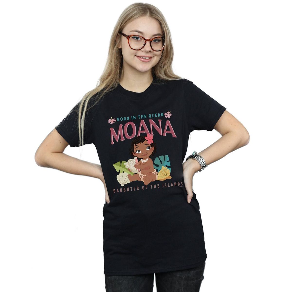 Moana Grafik-T-Shirt im Boyfriend-Schnitt