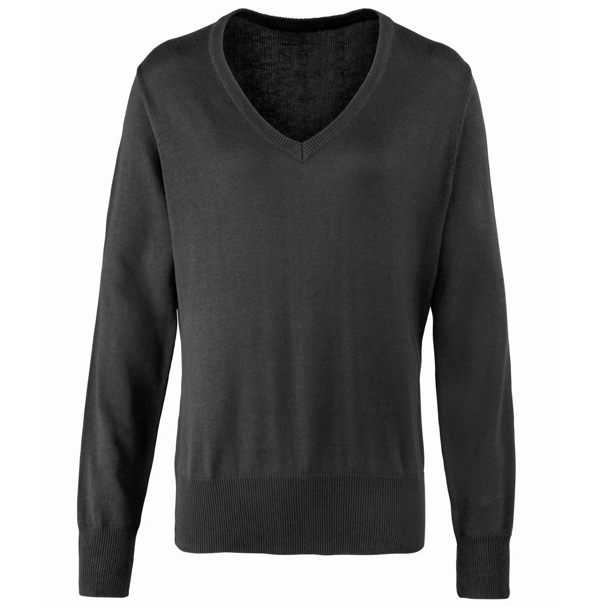 Weicher Strickpullover mit V-Ausschnitt