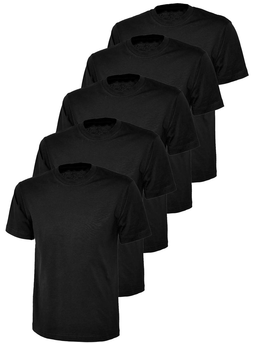Essentielles Baumwoll-T-Shirt mit Rundhalsausschnitt