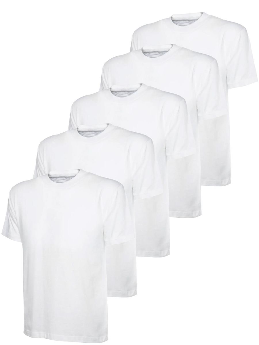 Essentielles Baumwoll-T-Shirt mit Rundhalsausschnitt
