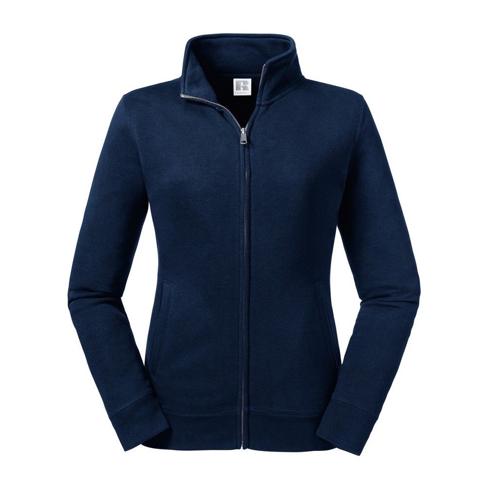 Sweatjacke mit Stehkragen und Reißverschluss