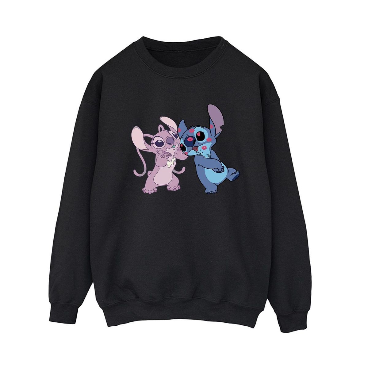 Sweatshirt mit Stitch-und-Angel-Grafik
