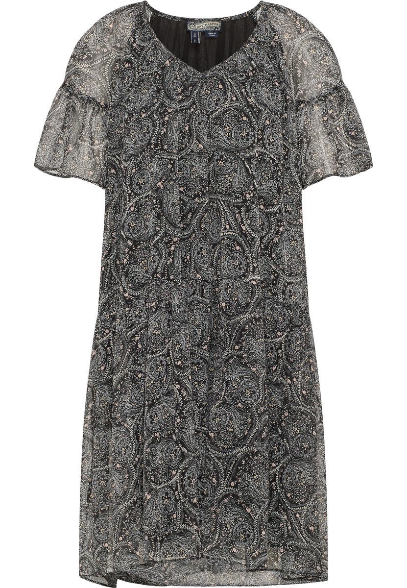Gestuftes Midikleid mit Paisleymuster