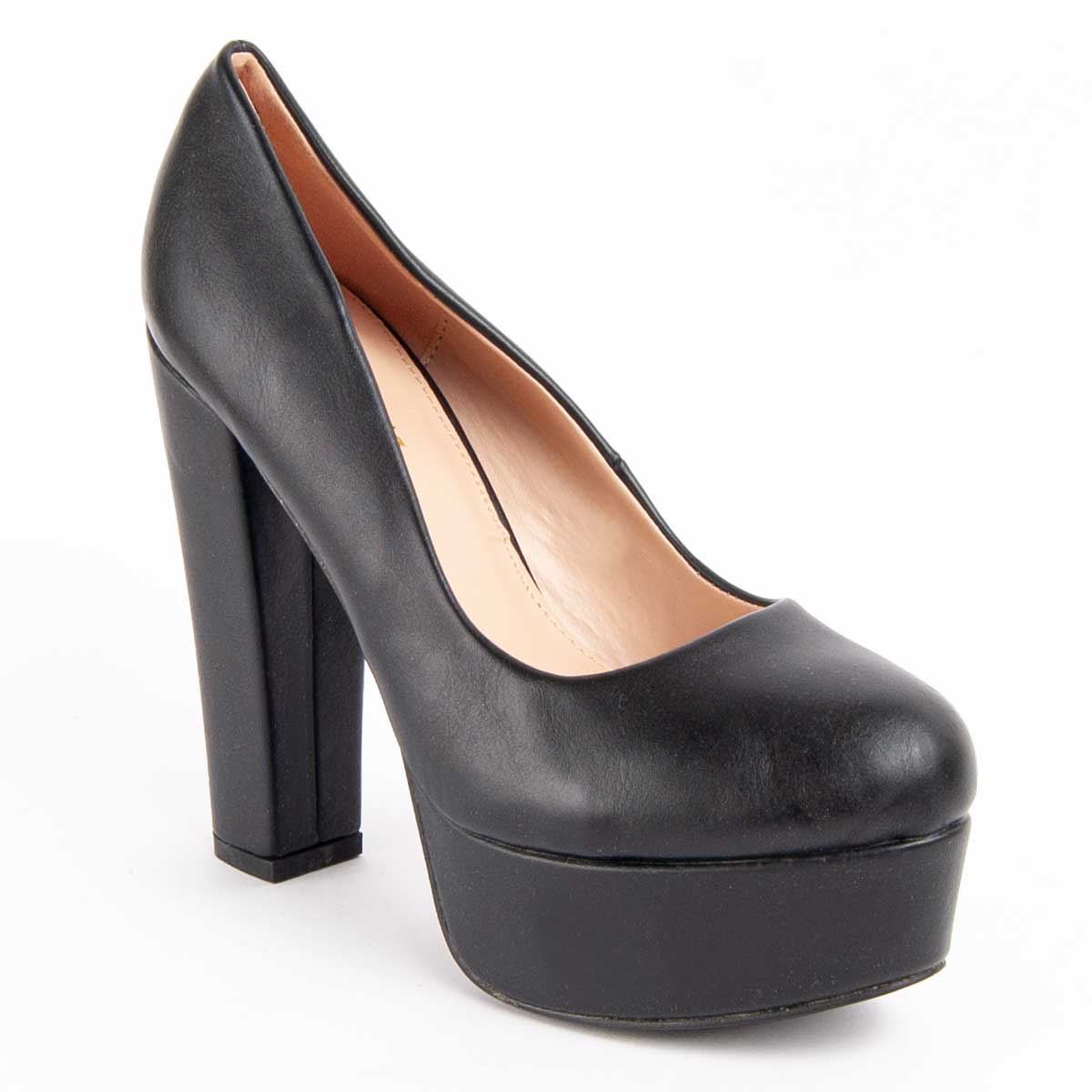 Plateau-Pumps mit klobigem Blockabsatz