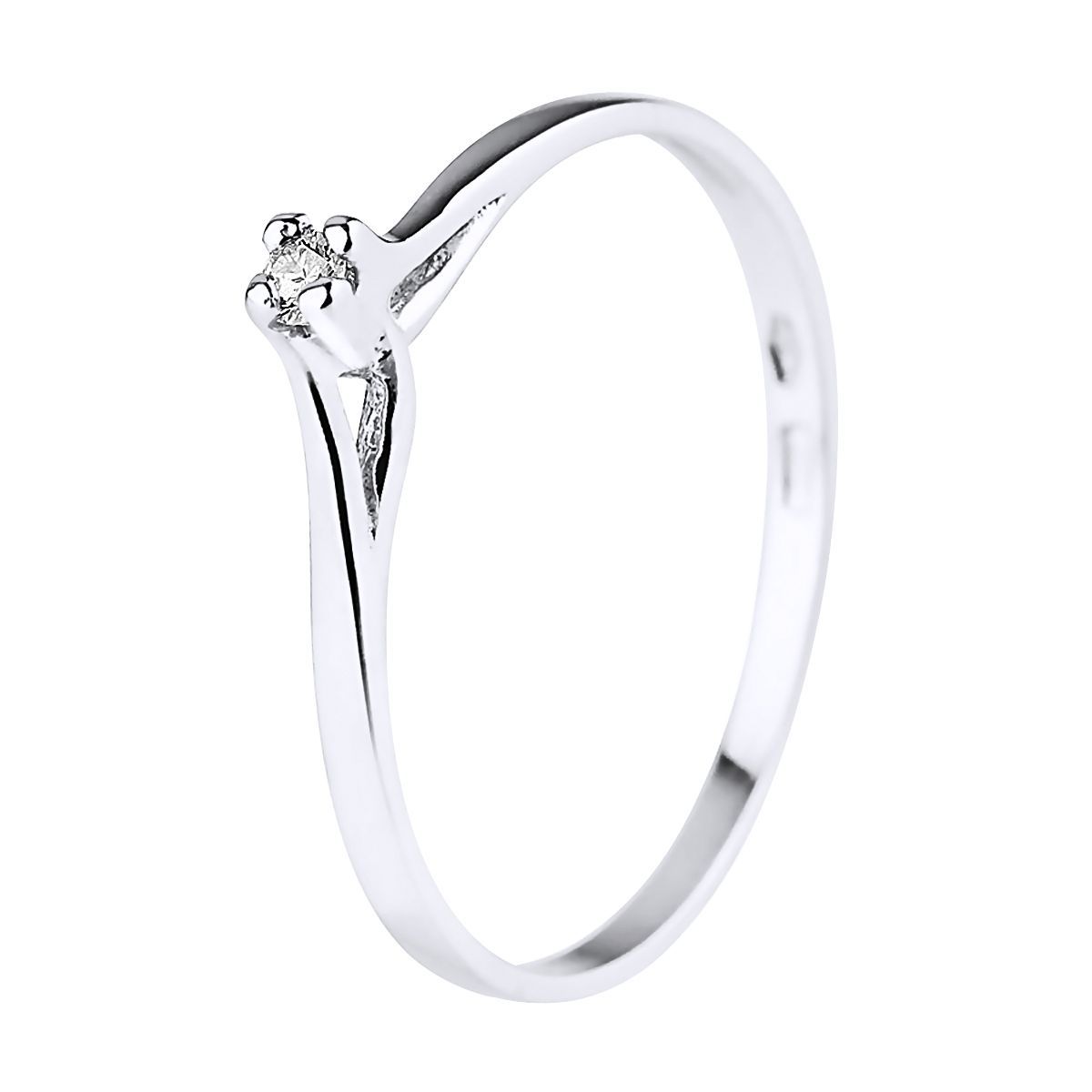 Zarter Solitär-Diamantring