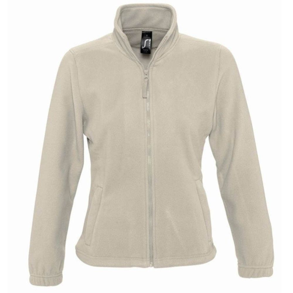 Eng anliegende Fleecejacke mit Stehkragen