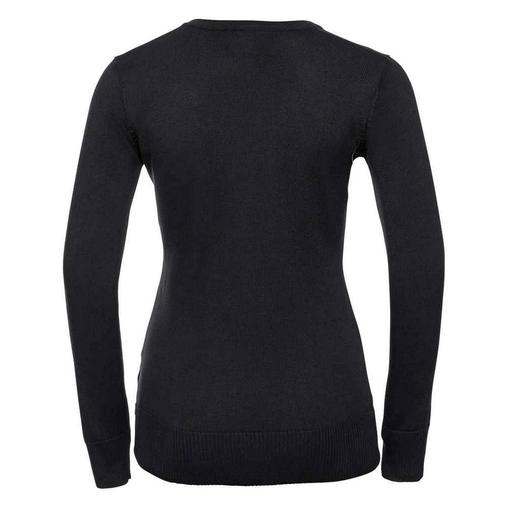Klassischer Feinstrickpullover mit V-Ausschnitt