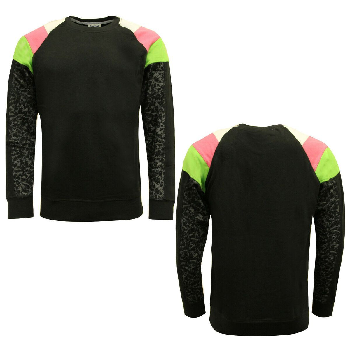 Retro-Sweatshirt mit Farbblock-Design
