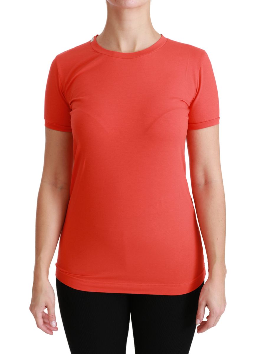 Klassisches Baumwoll-T-Shirt mit Rundhalsausschnitt