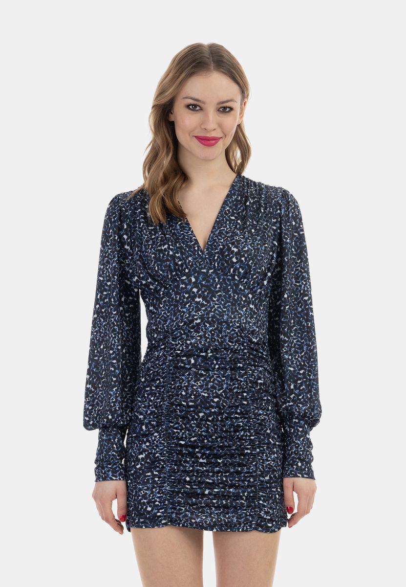 Raffiniertes Minikleid mit Leopardenmuster