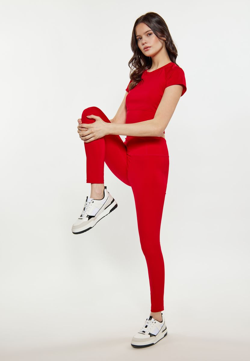 Hochtaillierte Performance-Leggings