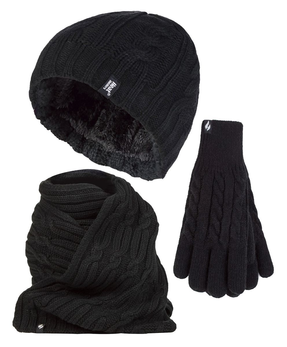 Zopfstrick Winter-Accessoires-Set