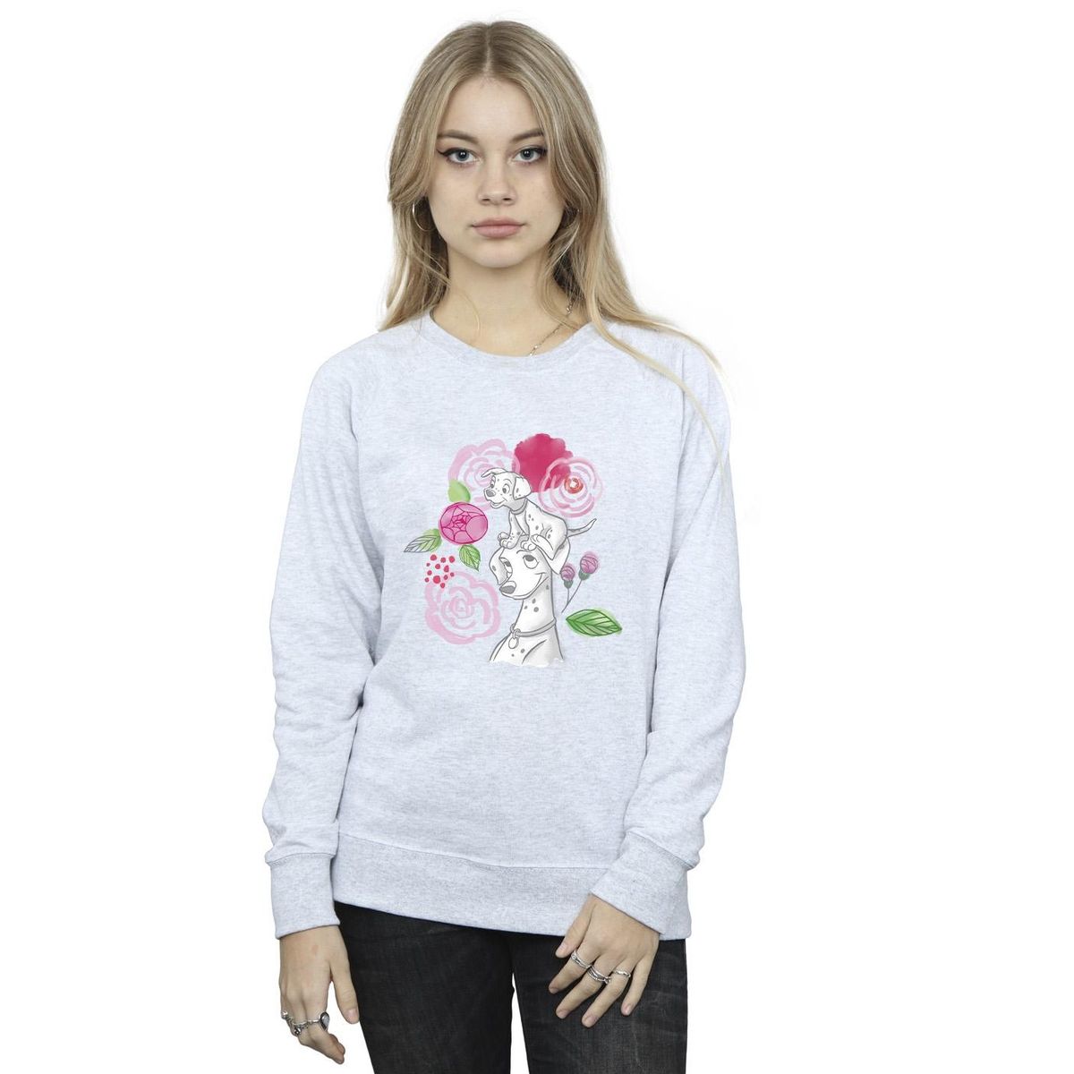 101 Dalmatiner Sweatshirt mit Blumenprint