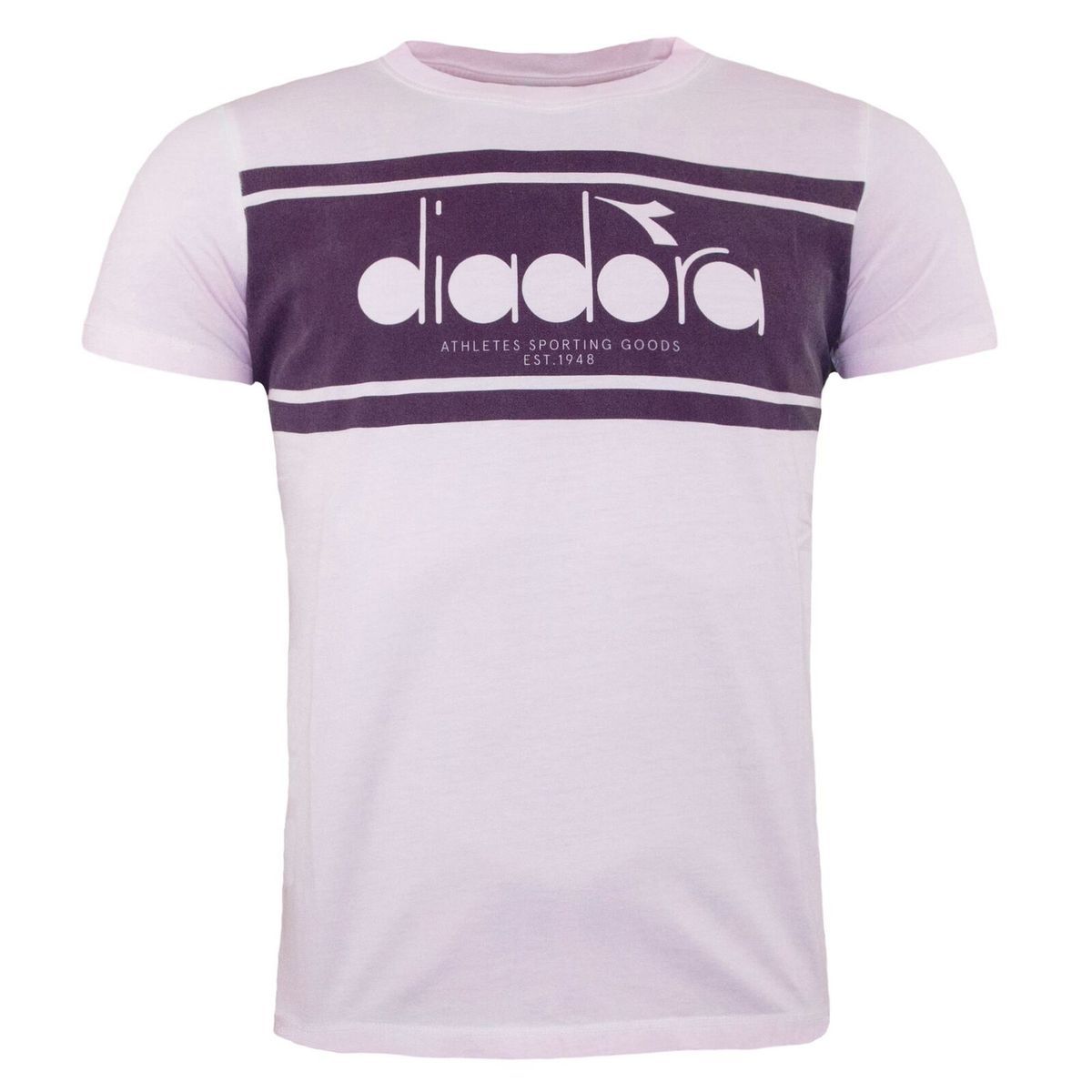 Sportliches Baumwoll-T-Shirt mit Grafikstreifen