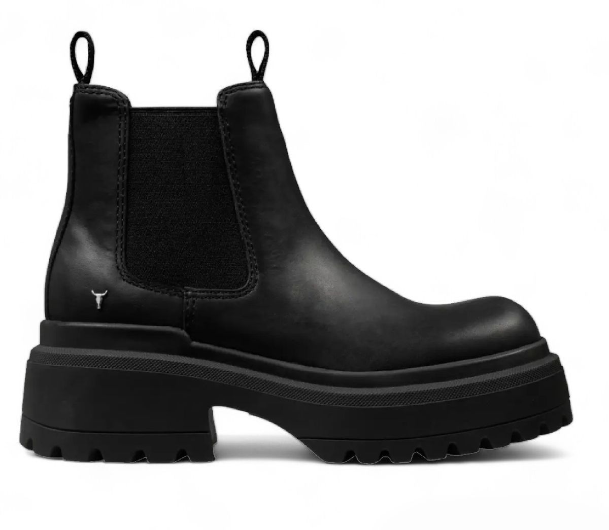 Klobige Chelsea-Boots mit Plateausohle