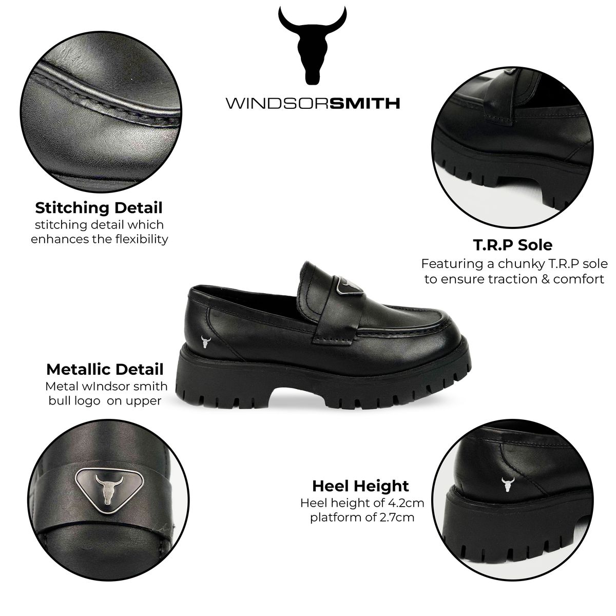 Throne Klobige Plateau-Loafer