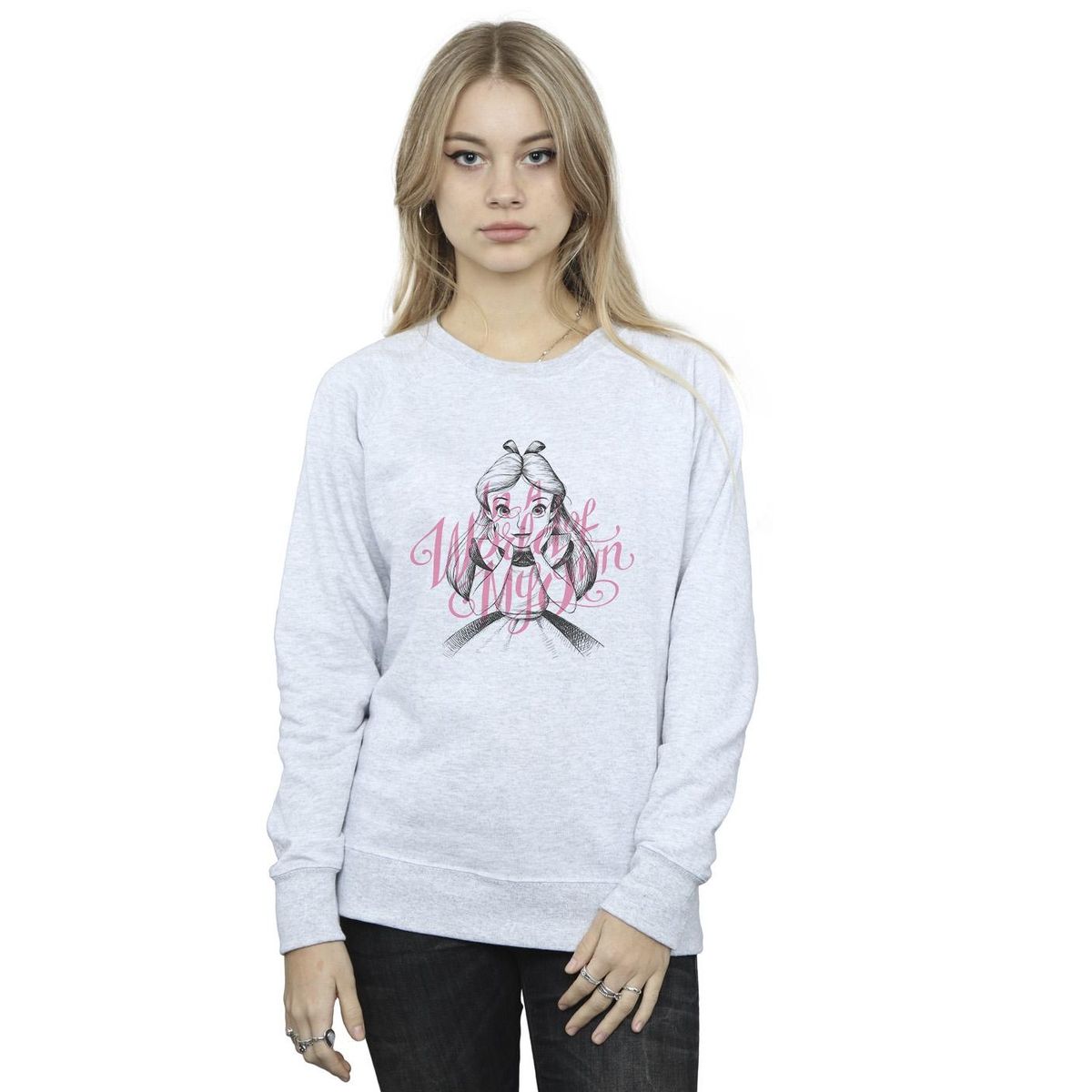 Alice im Wunderland Grafik-Sweatshirt