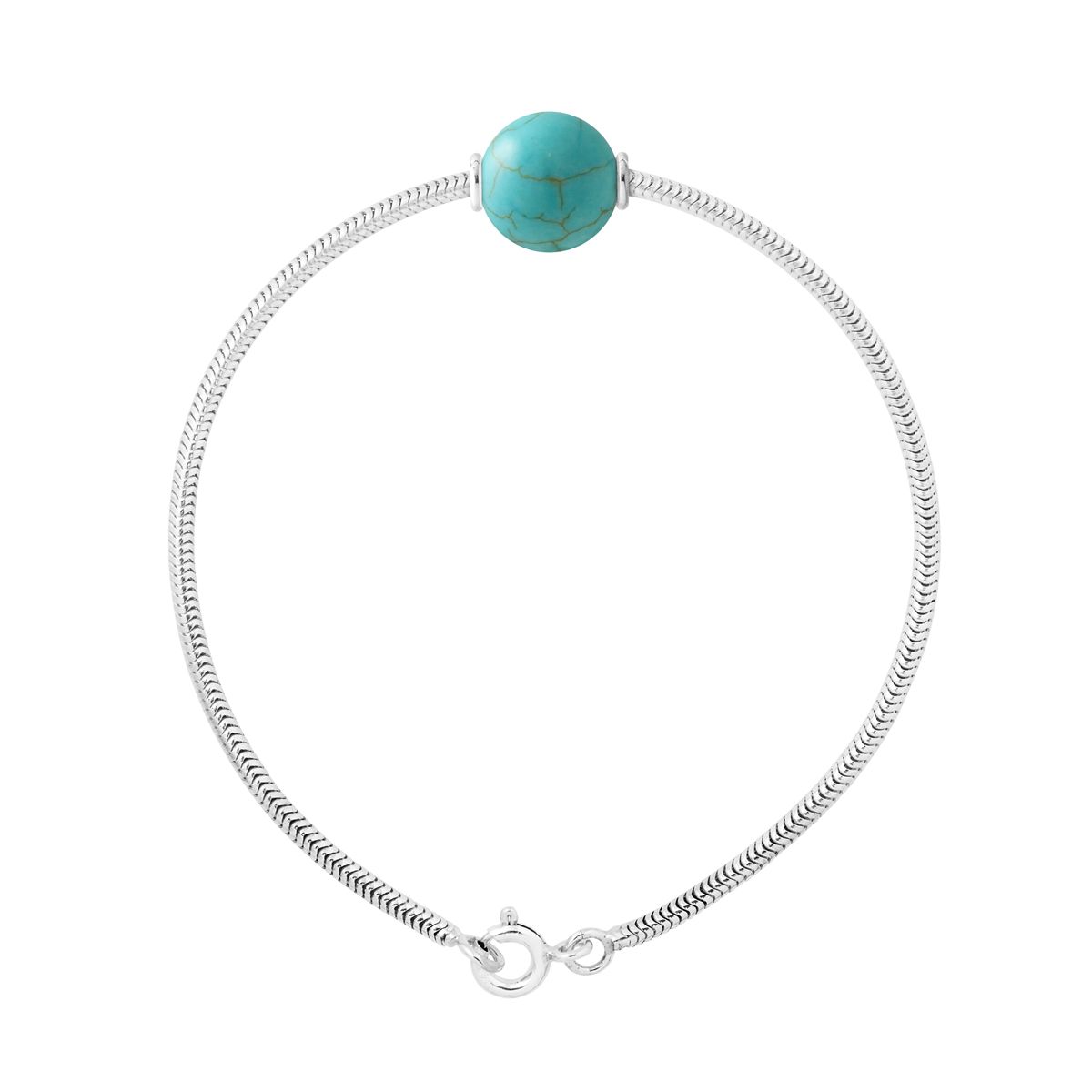 Armband aus Sterlingsilber mit Türkisperle