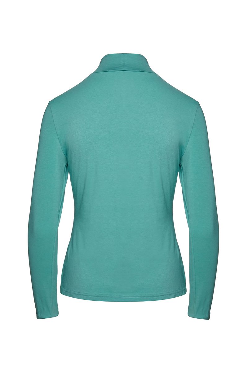Tailliertes Rollkragenshirt aus Jersey