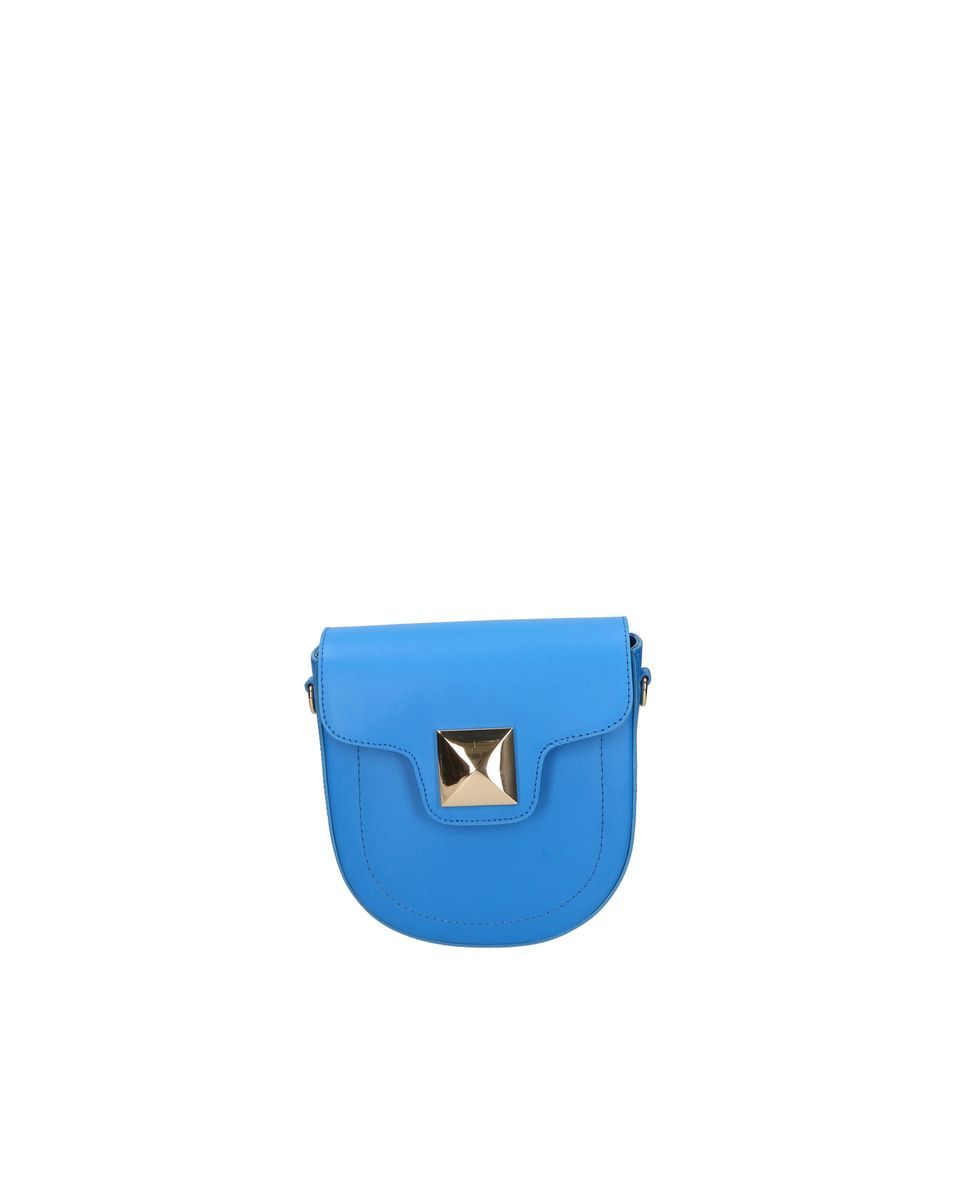 Besetzte Leder-Satteltasche zum Umhängen