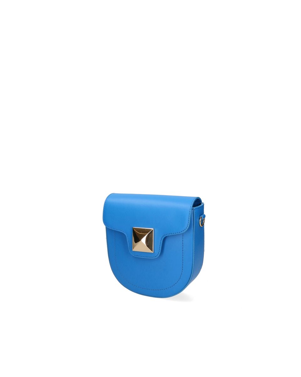 Besetzte Leder-Satteltasche zum Umhängen