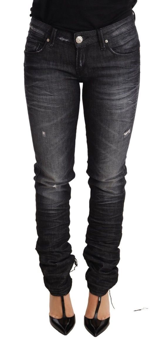 Skinny-Jeans mit niedriger Leibhöhe