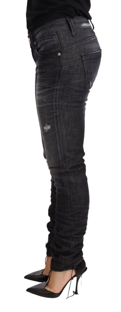 Skinny-Jeans mit niedriger Leibhöhe