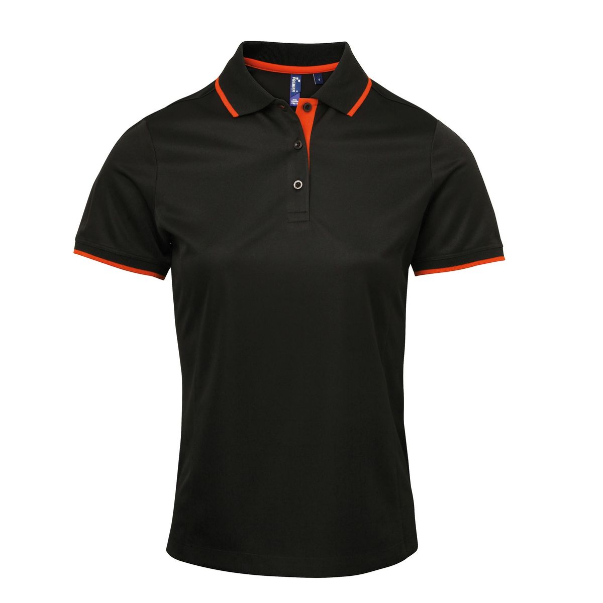 Tailliertes Polohemd mit Kontrastdetails