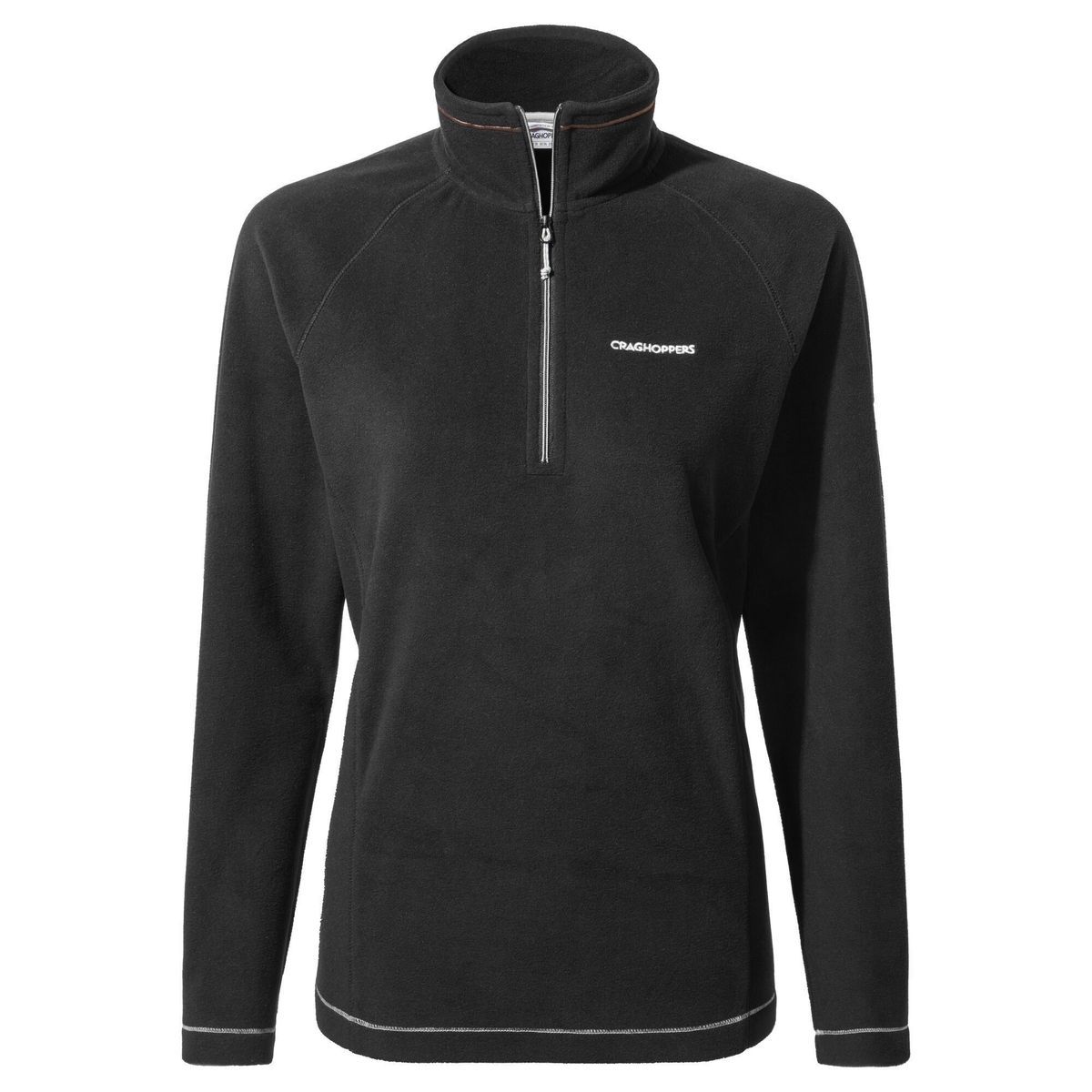 Leichtes Microfleece-Oberteil mit Halbreißverschluss