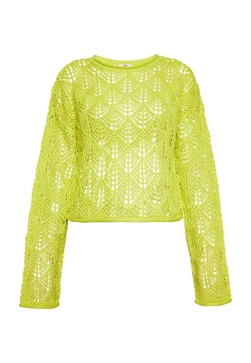 Pullover mit Lochstrick-Muster