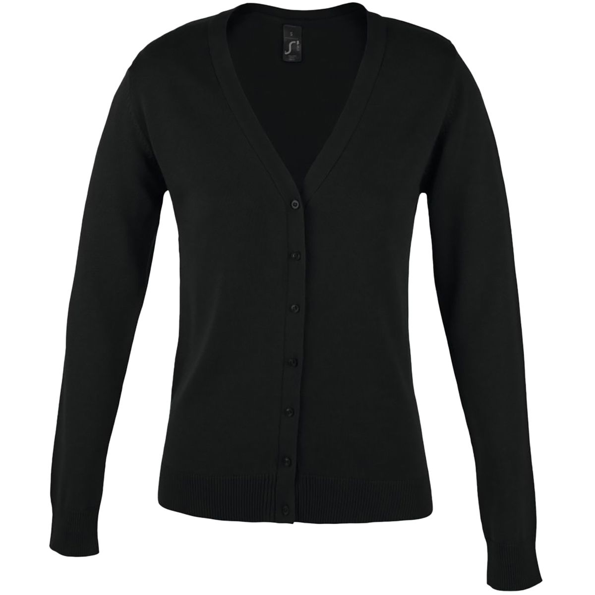 Klassische taillierte V-Ausschnitt Strickjacke