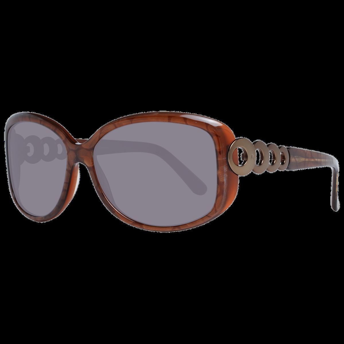 Elegante ovale Sonnenbrille in Schildpattoptik