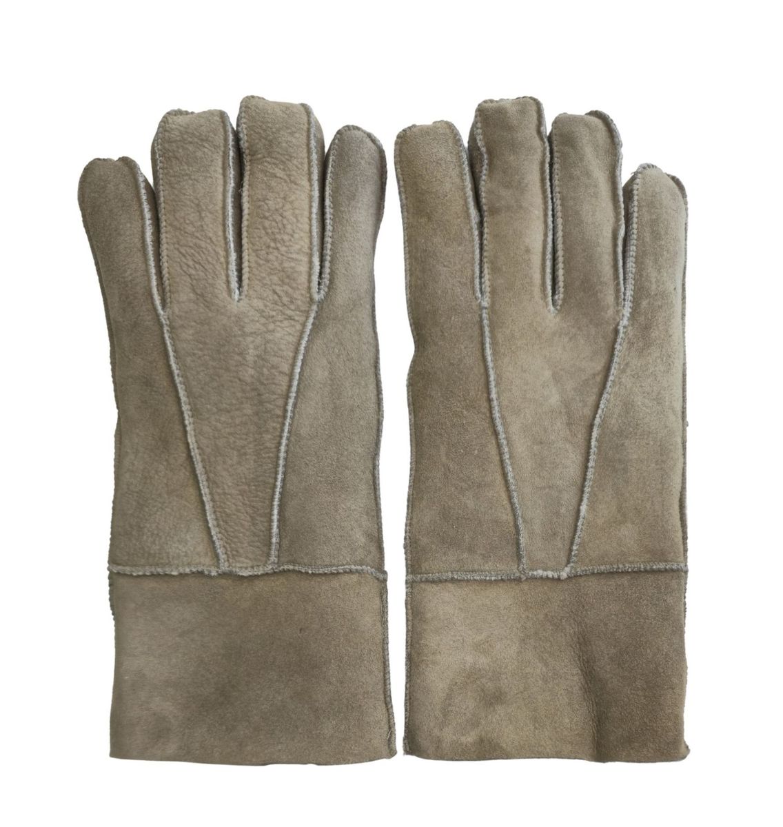 Klassische Lammfell-Shearling-Handschuhe