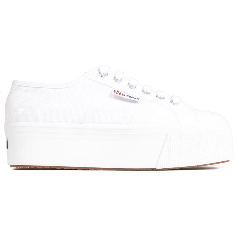 Plateau-Sneaker aus Canvas zum Schnüren