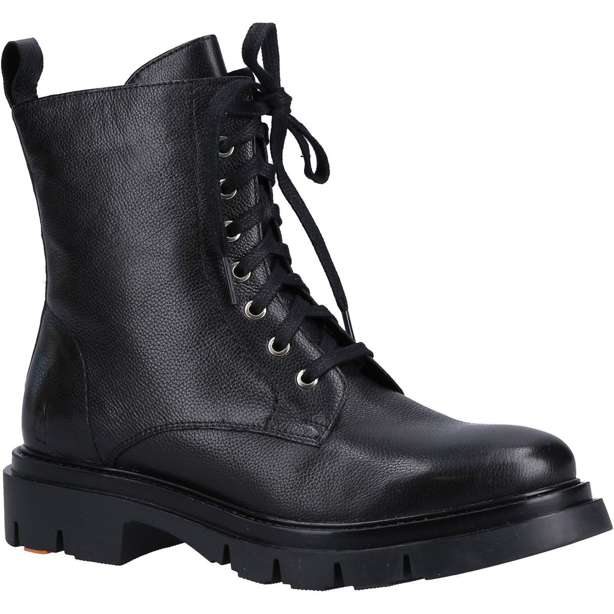 Robuste Leder-Schnürboots mit Profilsohle